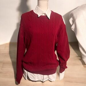 Oscar de la Renta Knit sweater in Red